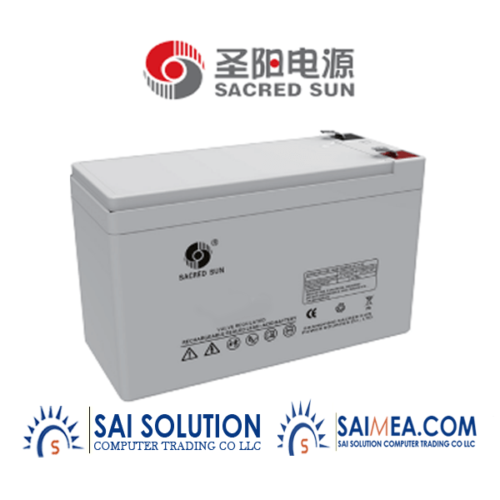 Sacred Sun SSP12-7 - 12V 7Ah Sealed Lead Acid Battery | saimea.com