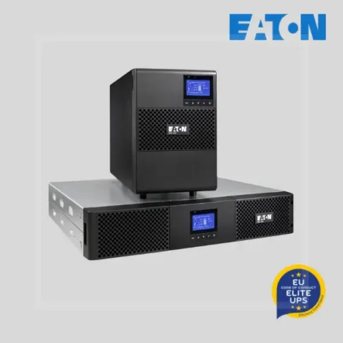 Eaton UPS 9SX5KIRT UPS, 5000VA, 4500w, Input: Hardwired, Outputs: (8) C13, (2) C19, Hardwired, Rack/tower, 3U | saimea.com